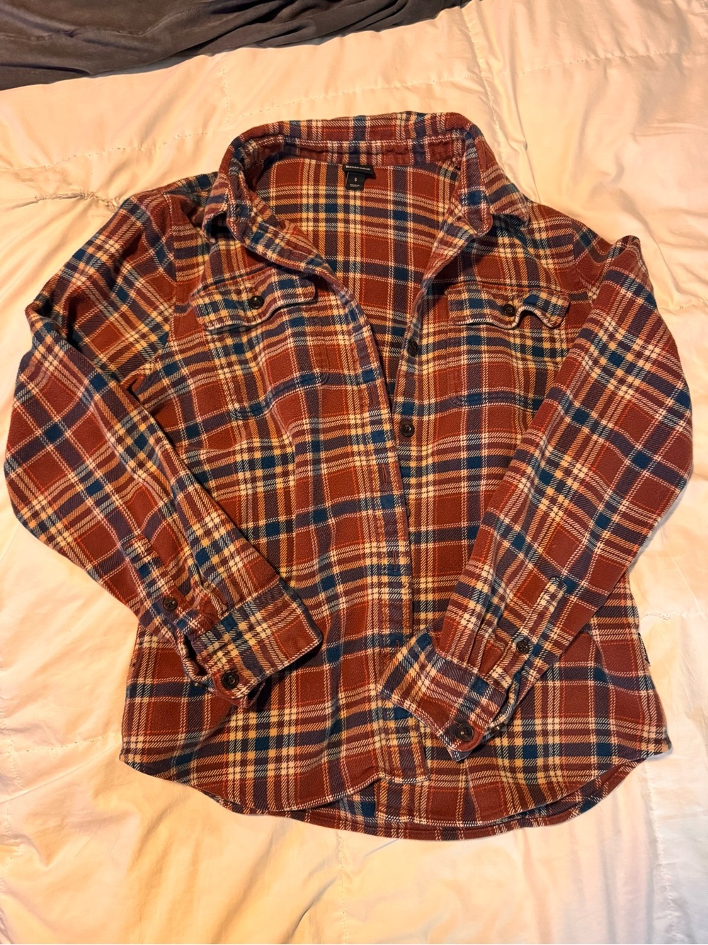 Patagonia Rust Plaid Button-Up Shirt